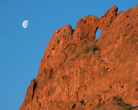 Lunar Escape: Moon Setting Over Kissing Camels
