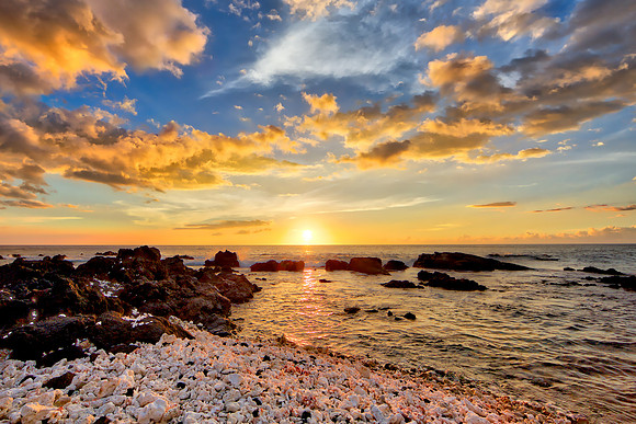 Brilliant Day’s End: Sunset in Hawaii