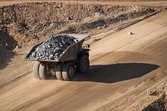 23.1 MB, 5532 x 3688: Large Yellow Dump Truck Carrying Rock