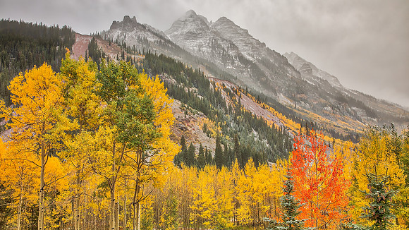 Foggy Maroon Bells